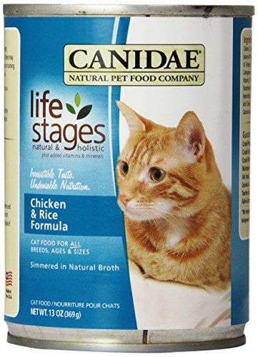 Felidae Canned Cat Food For Adult Cats And Kittens, Chicken And Rice Formula In Chicken Broth (Pack Of 12 13 Ounce Cans)