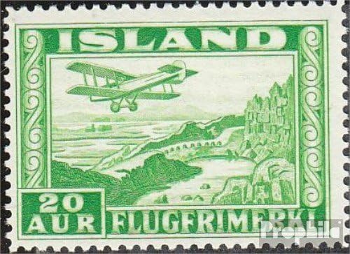 Iceland 176A unmounted Mint/Never hinged ** MNH 1934 Post Flight Marks (Stamps for Collectors) Airplanes/Balloons/Zeppelins/Aviation