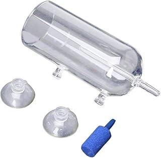 Shinycome Aquarium Air Bubbler Glass Cup Set Increasing Dissolved in Water Preventing Bubble from Sputtering Aquarium Heater Light Thermometers Gravel Sand Decorations Filter