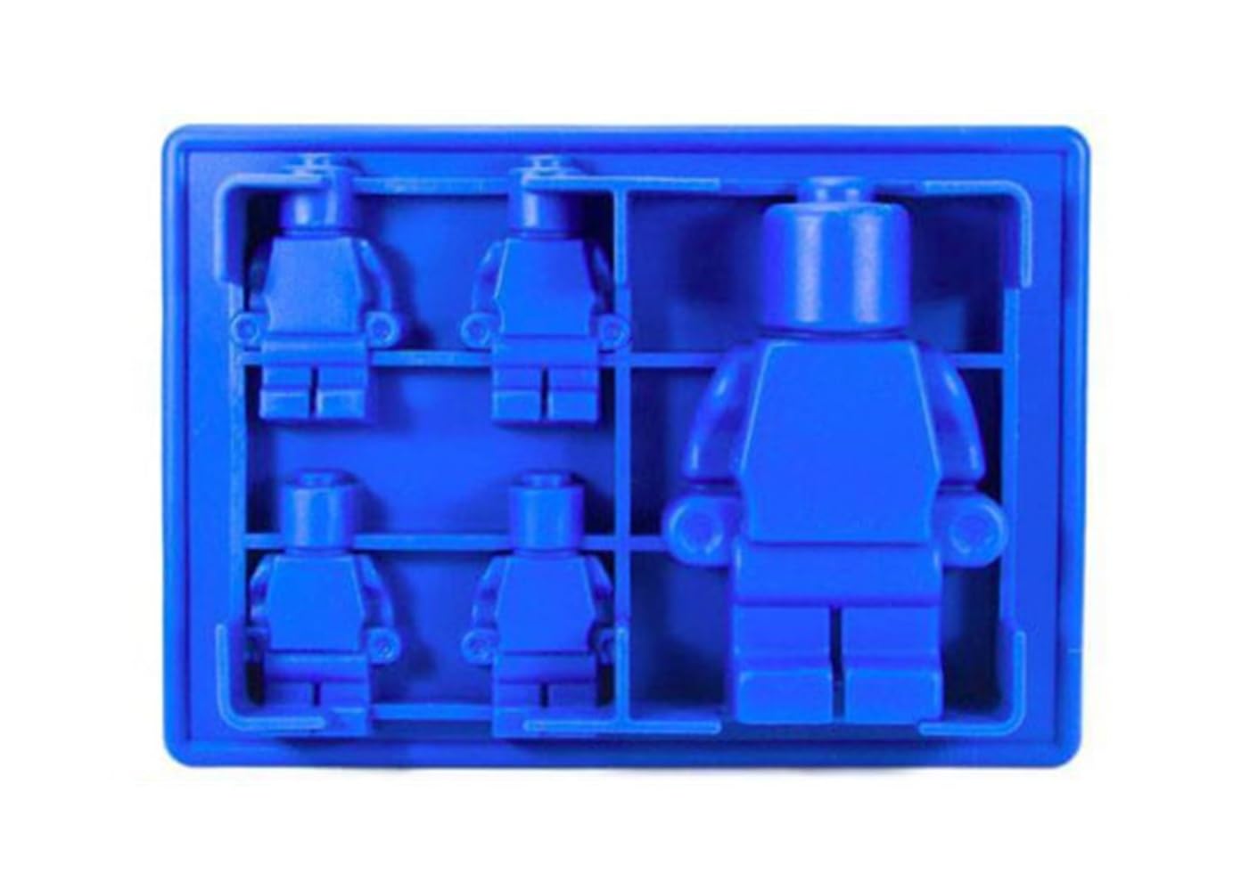CMJ™ Large Blue Robot Figures Men Silicone Chocolate Mould Ice Cube Wax Melt Sugarcraft UK Seller