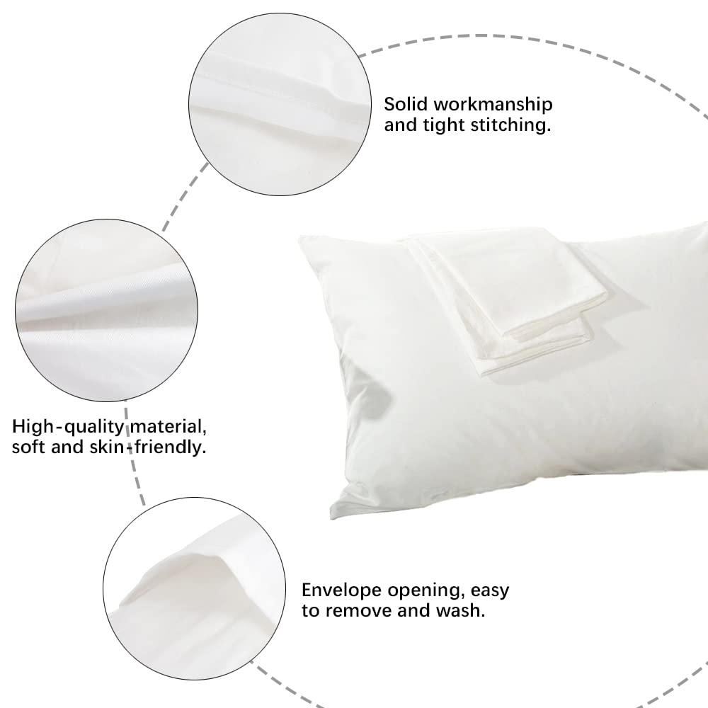 Lirex 2-Pack Federe per Cuscini, 100% Cotone Traspirante Federe Pillow Covers, 50 x 75 cm, Nero