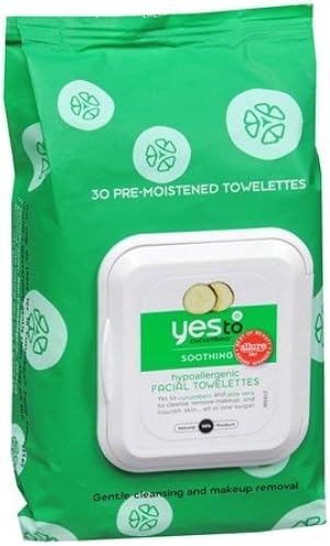 Yes to Cucumbers Hypoallergenic Facial Towelettes (Pack of 4)