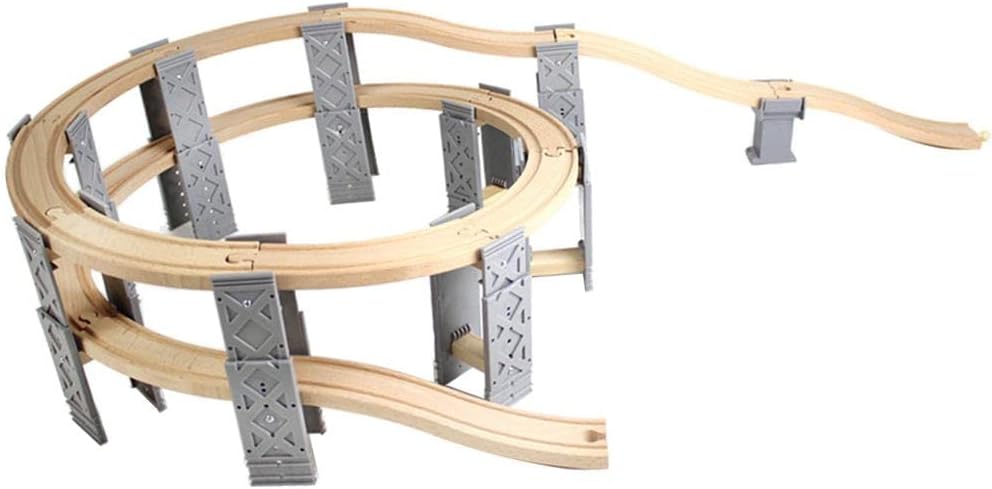 DIY Train Assembly Kit with Spiral Railroads for Young Learners