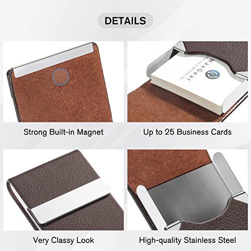 MaxGear Business Card Holder for Men or Women, Home & Office3