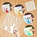 24Pcs Stencils for Painting, Reusable Geometric Painting Stencils Abstract Layering Stencil for Painting on Wooden Furniture Floor Xmas Decor DIY Supplies
