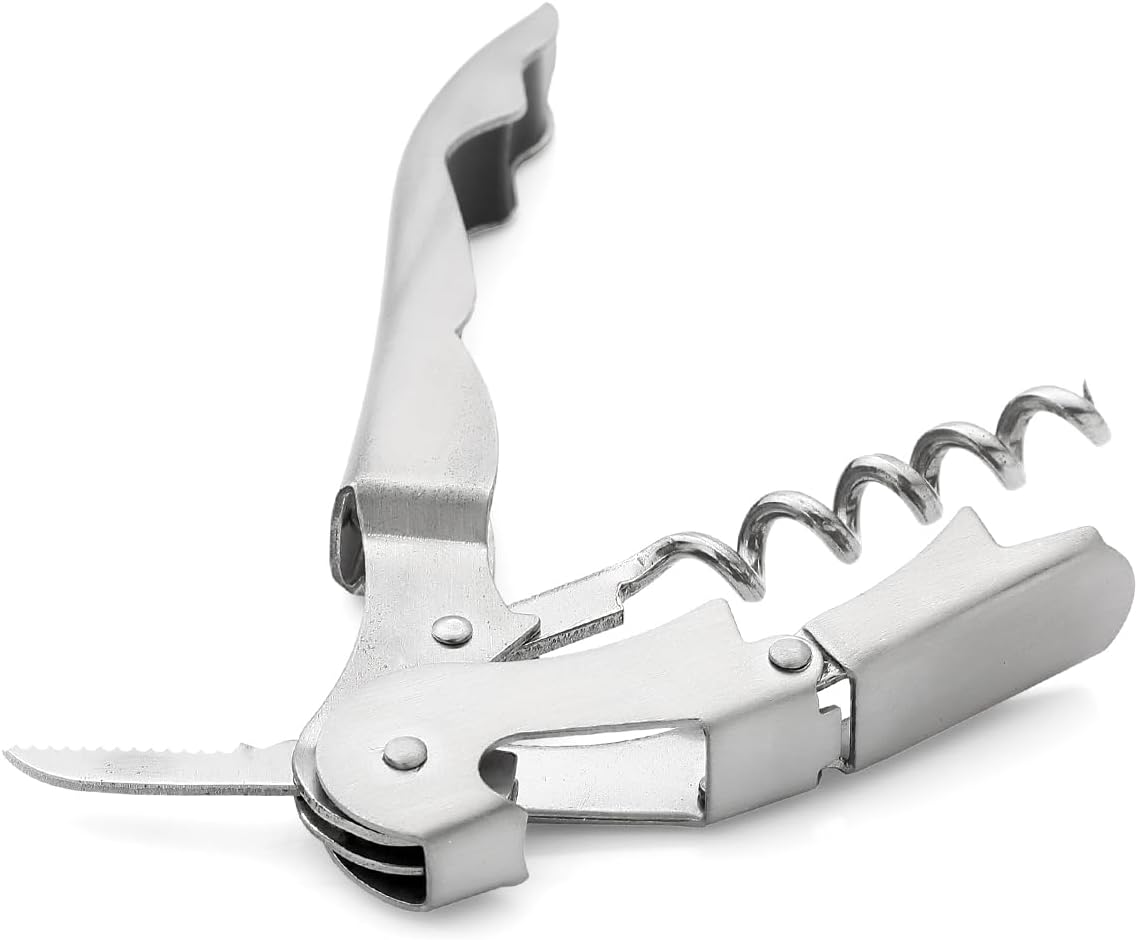 KateMelon 4 Pack Personalized Waiter Corkscrews, Manual Wine Key, Custom Bottle Openers for Wine Lovers, Winetasting Party Gift