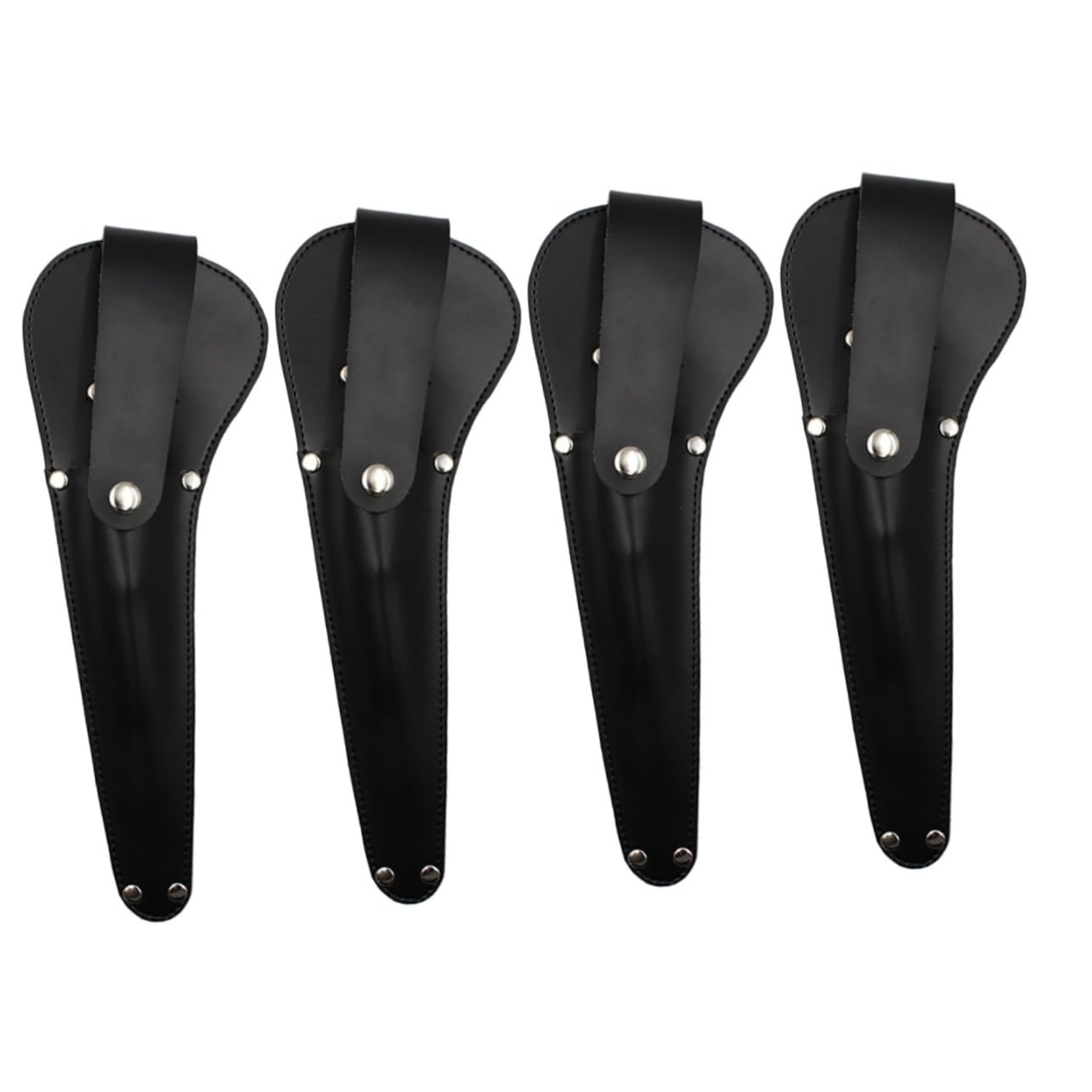 Protector de tijeras de costura de PU Lurrose: 4 fundas de almacenamiento para manualidades