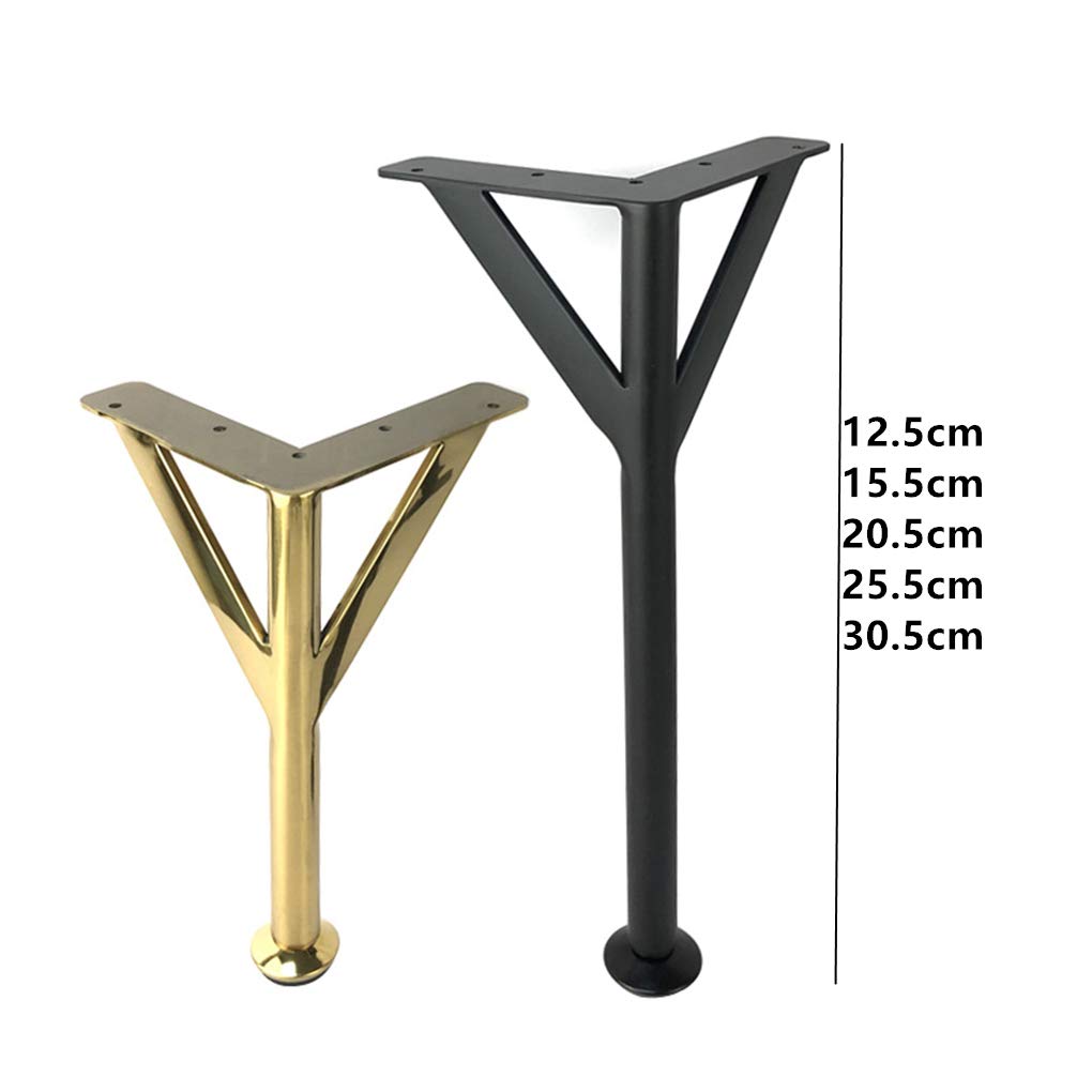 4 piedini regolabili per mobili e mobili, in acciaio inox, adatti per tutti i tipi di mobili fai da te (20,5 cm)