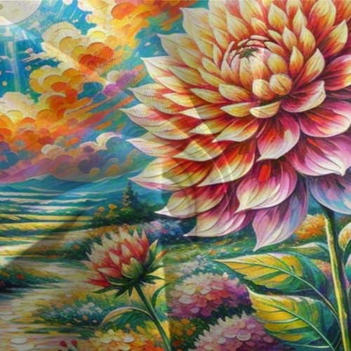Housse de couette fermeture éclair cachée microfibre 260x220cm Dahlia - 7