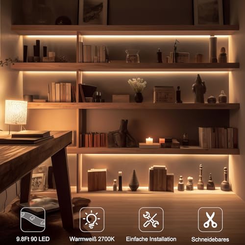 CCILAND LED Streifen Batterie 3 Meter Strip Batteriebetrieben mit Timer – Ansicht 4
