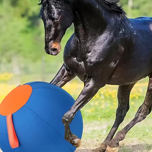 Herding Ball für Hunde, 21,65 Zoll aufblasbarer großer Hischball für mittlere und große Rassen, kompatibel mit Hirten, Viehhunden, Pferdspiel