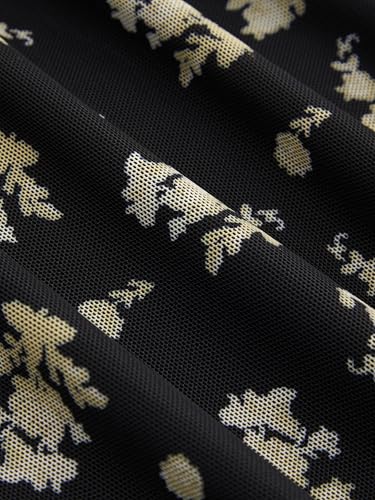 CIDER Floral Dress for Women Summer Mini Dress Sundresses Sleeveless Scoop Neck Sun Dresses A-Line Vacation Outfits3