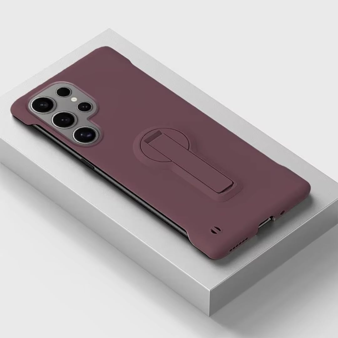Etui na telefon Samsung Galaxy S25 Edge S24 S23 S22 S21 S20 Fe S10 Note 20 Ultra 10 Plus Cienkie, bezramkowe etui ochronne (do Galaxy S24 Ultra/WineRed)