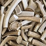 WhiteTail Naturals 6 Pack-Small 4-5 Inch | Sun Aged Organic Deer Antler Dog Chews | #3 Grade | Natural Antlers for Dogs