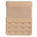 Women's Bra Extenders 4 Hook Elastic Bra Strap Extension Adjustable Pack of 3