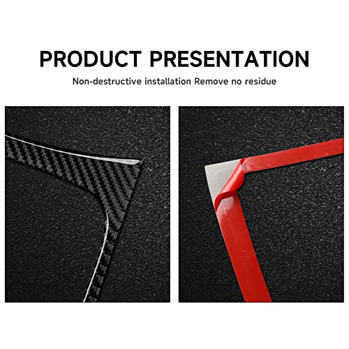 Image of Car Gear Shift Panel Decals for 2015-2023 Chrysler 300 / 300C / 300S / Limited /Touring Accessories Carbon Fiber Interior Stickers