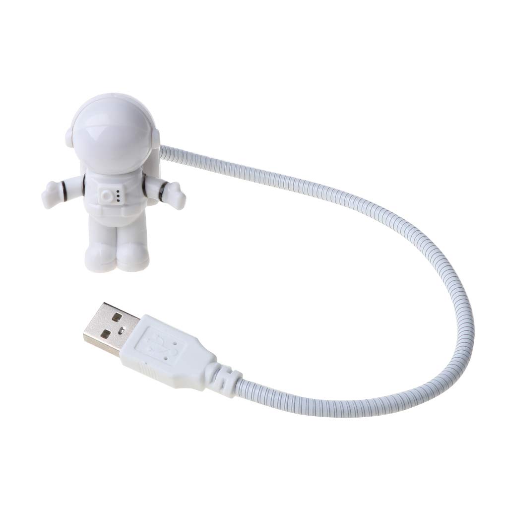 DIIOOMIEEU Portable USB Powered Night Light Astronaut Shape Reading Desk Lamp for 5V LED Light for Computer PC Lighting Space