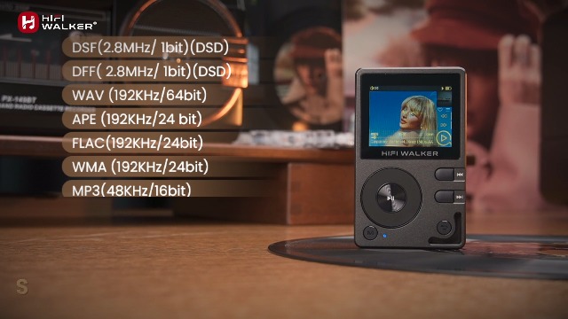 HIFI WALKER H2 MP3 Player – High Res Audio DAP with Bluetooth5.2