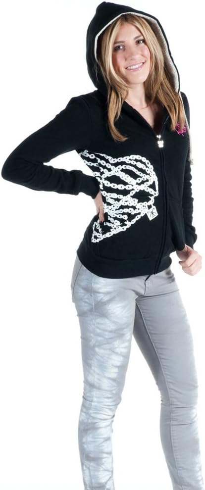 Women's Angry Blossom World Tour Zip Up Hoodie Black L