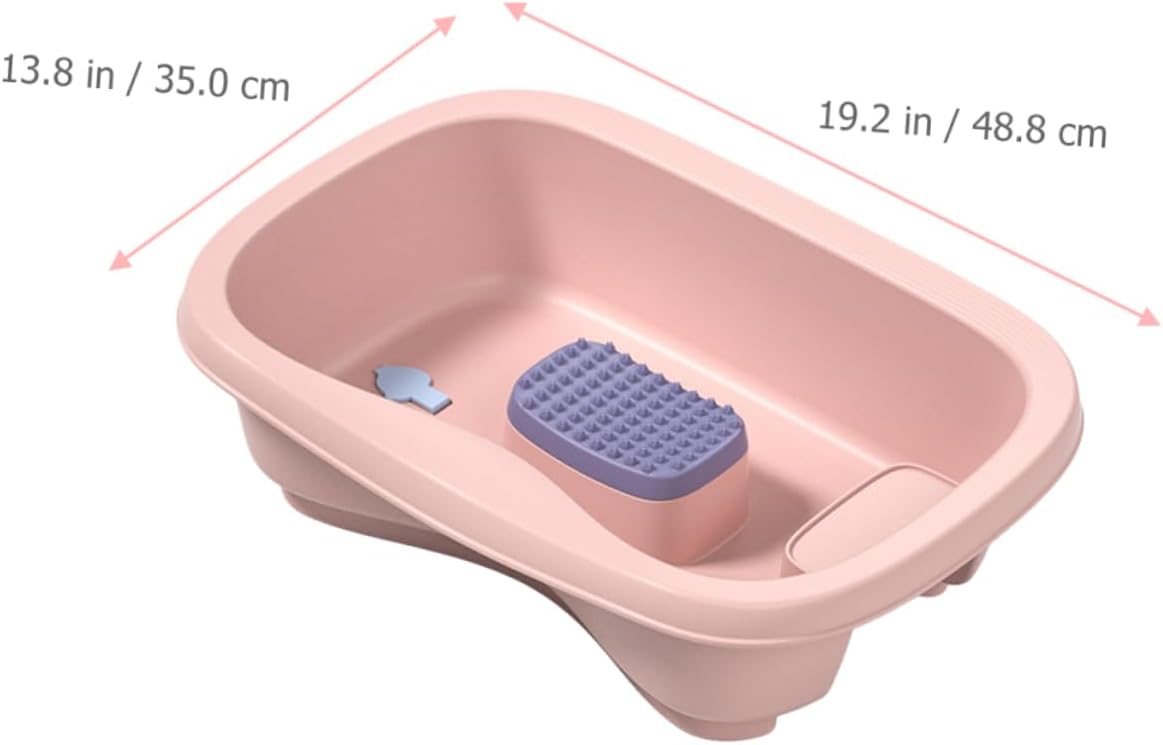 Baluue Portable Hair Washing Basin for Bedridden Inflatable Shampoo Tray Neck Support Adjustable Basin for Elderly and Pregnant Women Easy to Use Bedside Hair Washing Solution