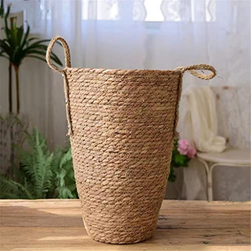 Wszjj Tall Basket Flower Pot Home Garden Decor Laundry Bucket Dirty Clothes Storage Baskets #TOP13