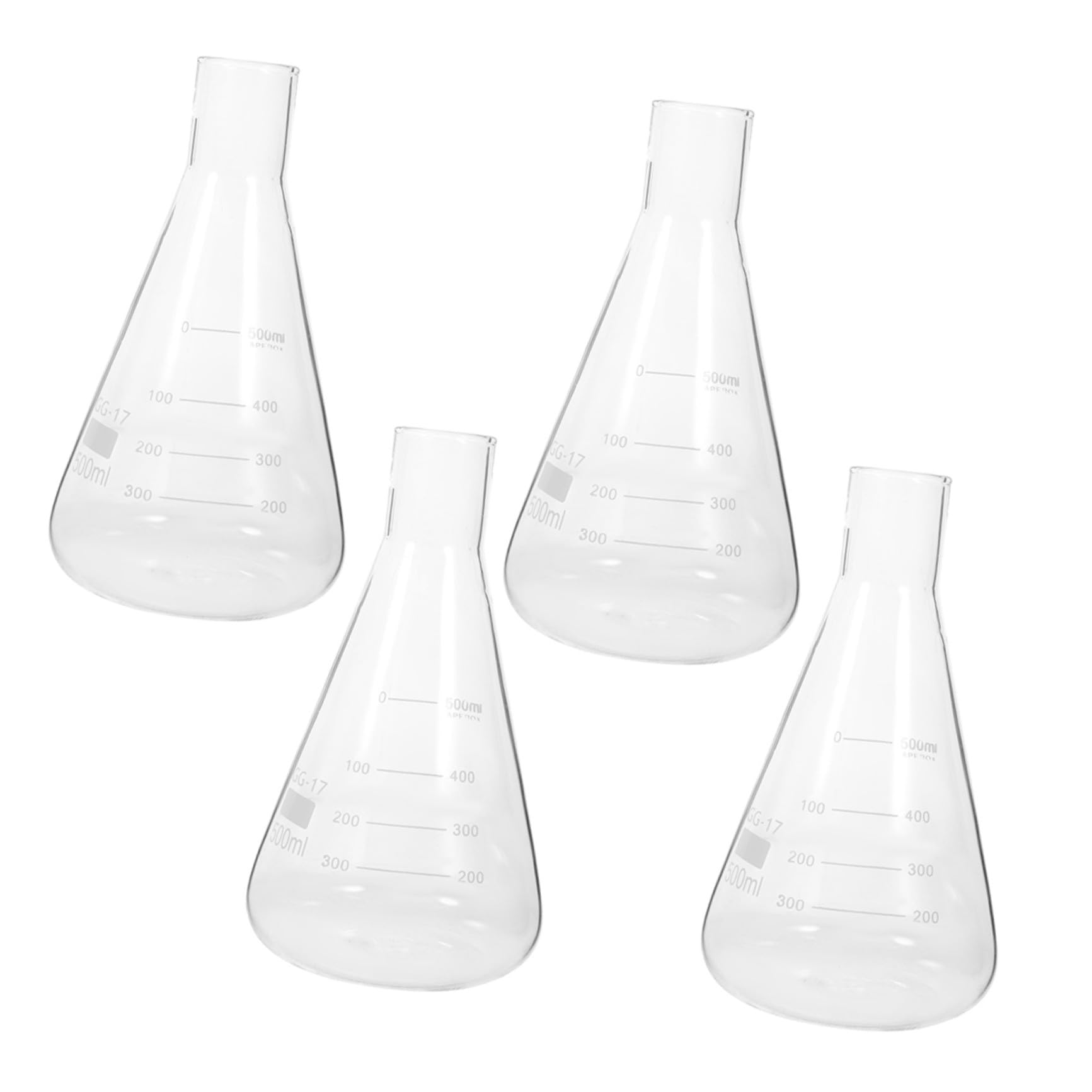 Dickwandiger Erlenmeyerkolben aus Glas für Laborbedarf