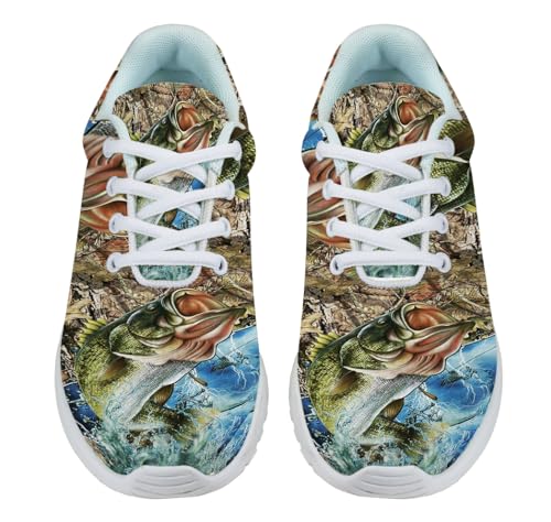 Camo Fishing Shoes for Women Men Trail Running Casual Fashion Sneakers Slip-on Tennis Shoes2