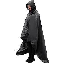 DUKUSEEK 连帽体育场毯,防水防风户外抓绒毯 - 大号 (79x56),便携式,可穿戴,保暖户外露营,野餐,体育场,运动,海滩,音乐会,汽车,狗。。。