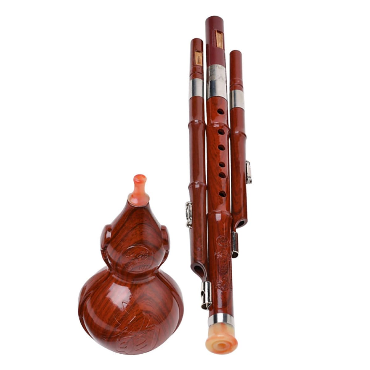 MAGICLULU Professionelle Kürbisflöte Hulusi aus Abs Bakelit C-ton Leicht zu Spielen für Anfänger und Musiker bei Formellen Auftritten und Täglicher Übung