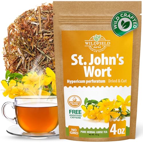 Image of 4 oz. St Johns Wort Herb Herbal Tea (Hypericum) - 113g Hierba De San Juan Herb Tea
