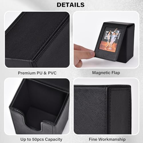 HIYQIN Photo Storage Box for Instax 2x3 Films/Photos, Photo Box/Photo Holder Compatible with Fuji Instax Mini Film - Image 2