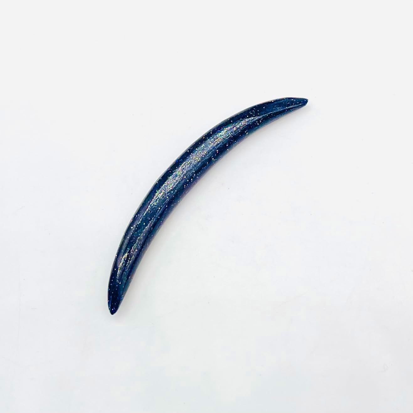 Uni Craft Blue Sunstone Crystal Curved Septum Tusk, Tribal Septum, Nose Pincher, Hand Crafted Organic Gauges, Size:- 12g (2mm) to 0000g (12mm) & Customized Wholesale Also Available