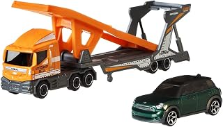 Matchbox Convoys Metal Pieces Series - MBX Cabover and Auto Transport Trailer and 2011 Mini Countryman ~ Real Moving Parts