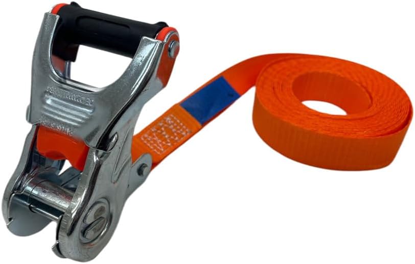 三方良し ラッシングベルト エンドレスタイプ 幅25mm 5m 破断荷重800kg 新タイプ荷締機ベルト収納式 ラチェット式ベルト荷