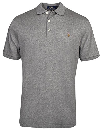 Image of POLO RALPH LAUREN Classic Fit Soft Cotton Polo Steel Heather SM