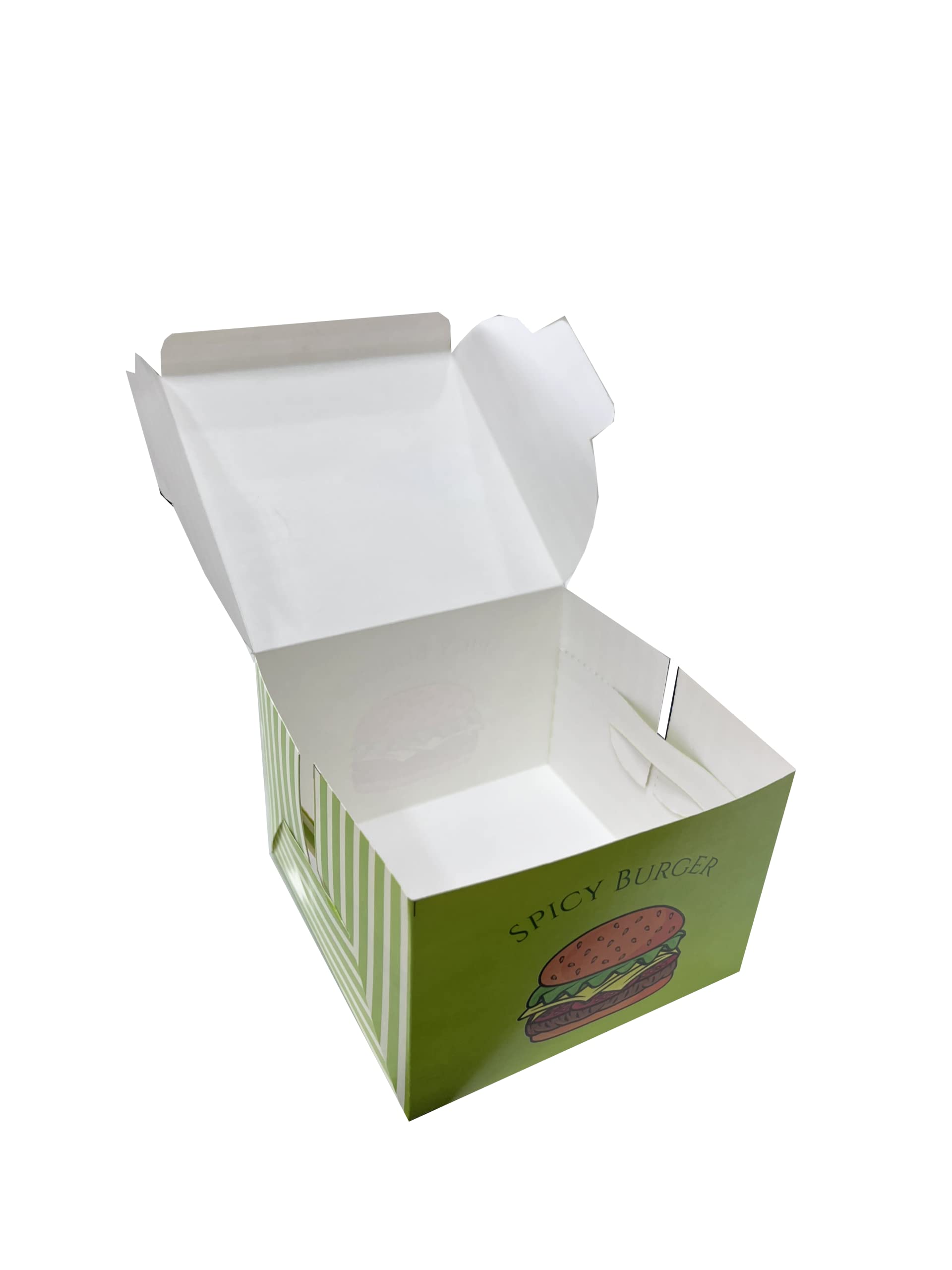 Burger Boxes for Delivery - 100 Pack -2 Burger Boxes for Delivery - 100 Pack -2