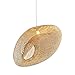 CSSYKV Lampada A Sospensione Creativa In Bambù Lampada A Sospensione Artistica Lampada A Sospensione In Vimini Intrecciata A Mano Illuminazione A Soffitto Lampadario A Cavo Regolabile Per Soggiorno Sa