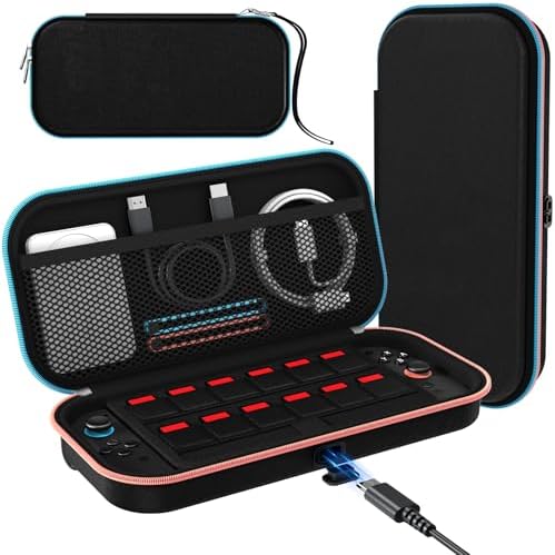（05:00時点） 【充電ケーブルポート付き】ivoler Switch 2（2025年モデル）用キャリングケース トラベルケース｜ゲームカード12枚収納可能｜ブラック