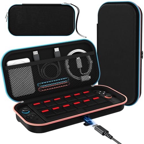 【充電ケーブルポート付き】ivoler Switch 2(2025年モデル)用キャリングケース トラベルケース|ゲームカード12枚収納可能|ブラック