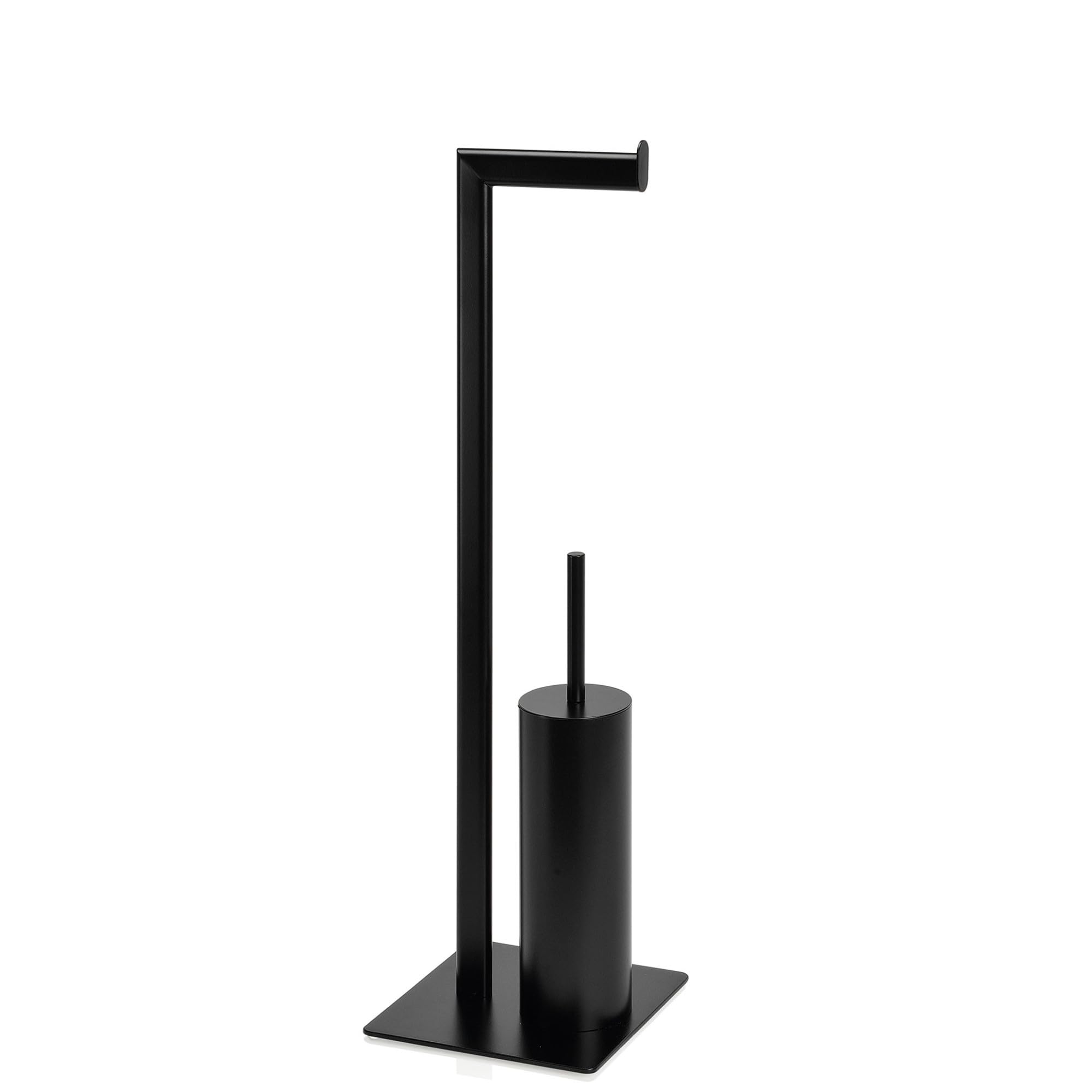 Wadiga Roll Holder and Toilet Brush Metal Matt Black, Ø9,5x40,5