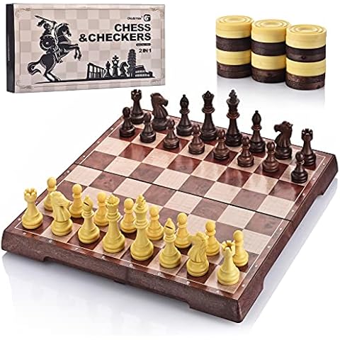 OkidSTEM 2 In 1 Magnetisch Schachspiel Brettspielset Cover