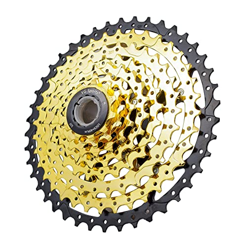 VG SPORTS 8/9/10/11/12 Speed Ultra-Light Bike Cassette for Mountain Bike 11-40T/11-42T/11-46T/11-50T/11-52T MTB Cassette Lightweight Aluminum Bracket Cassette