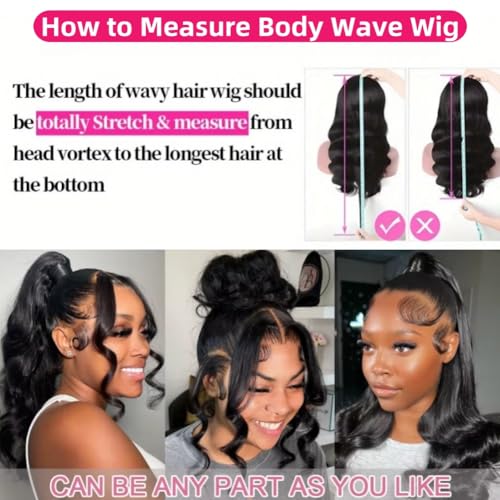 drawstring body wave lace front wigs human hair pre plucked 360 hd full invisible strap glueless frontal lace wig 180 density for women 28 inches