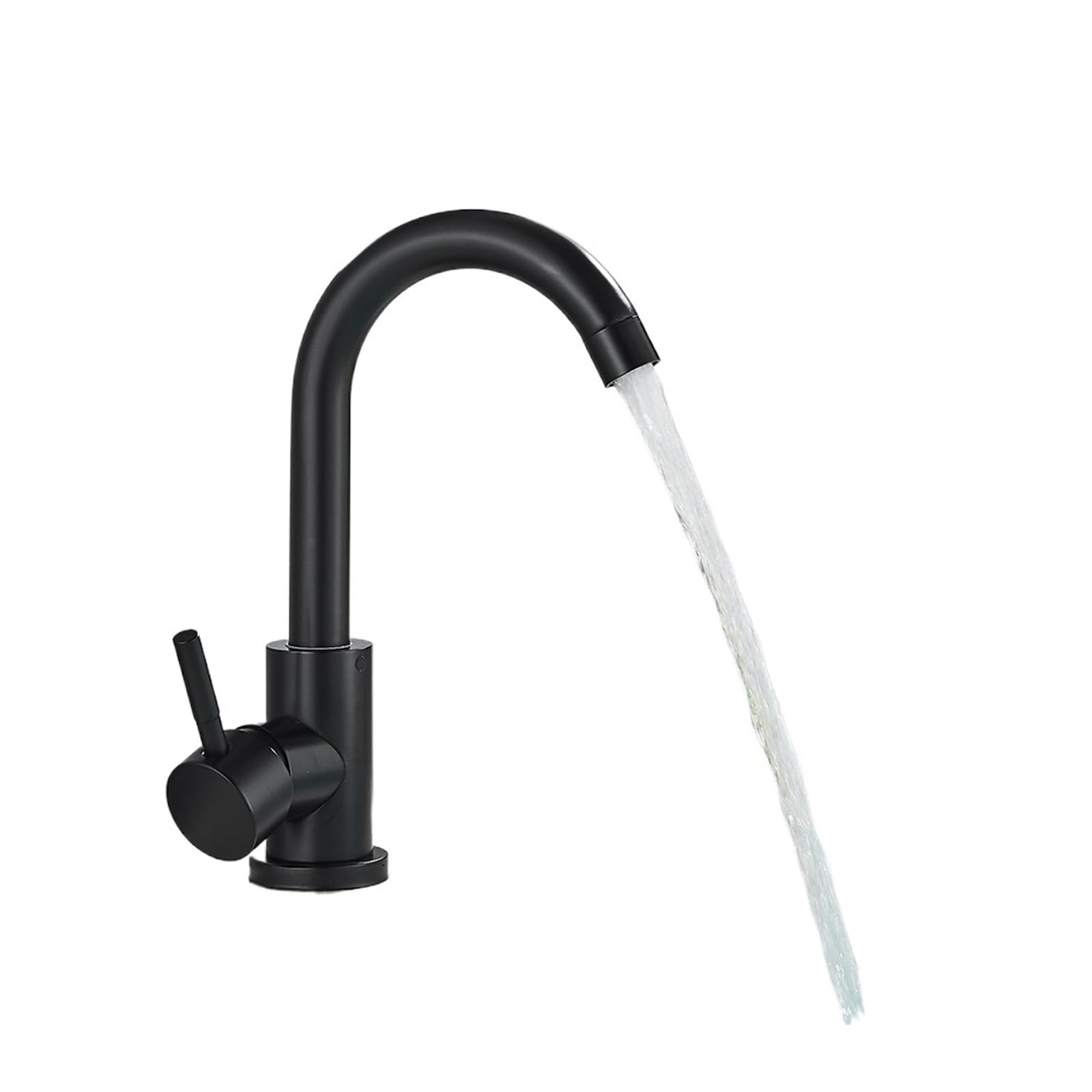 Mitigeur eau froide pivotant à 360° en acier inox 304 finition nickel brossé