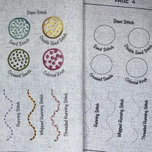 Image of Dexprosy DIY Stitch Book with Tools Set - Embroidery Felt Book, with Needle Thread, Sewing Patterns for Beginners, Craft Gift