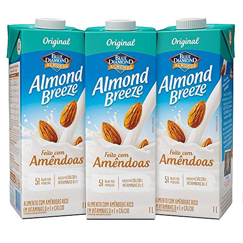 Kit Bebidas de Amêndoas Almond Breeze 3x1L
