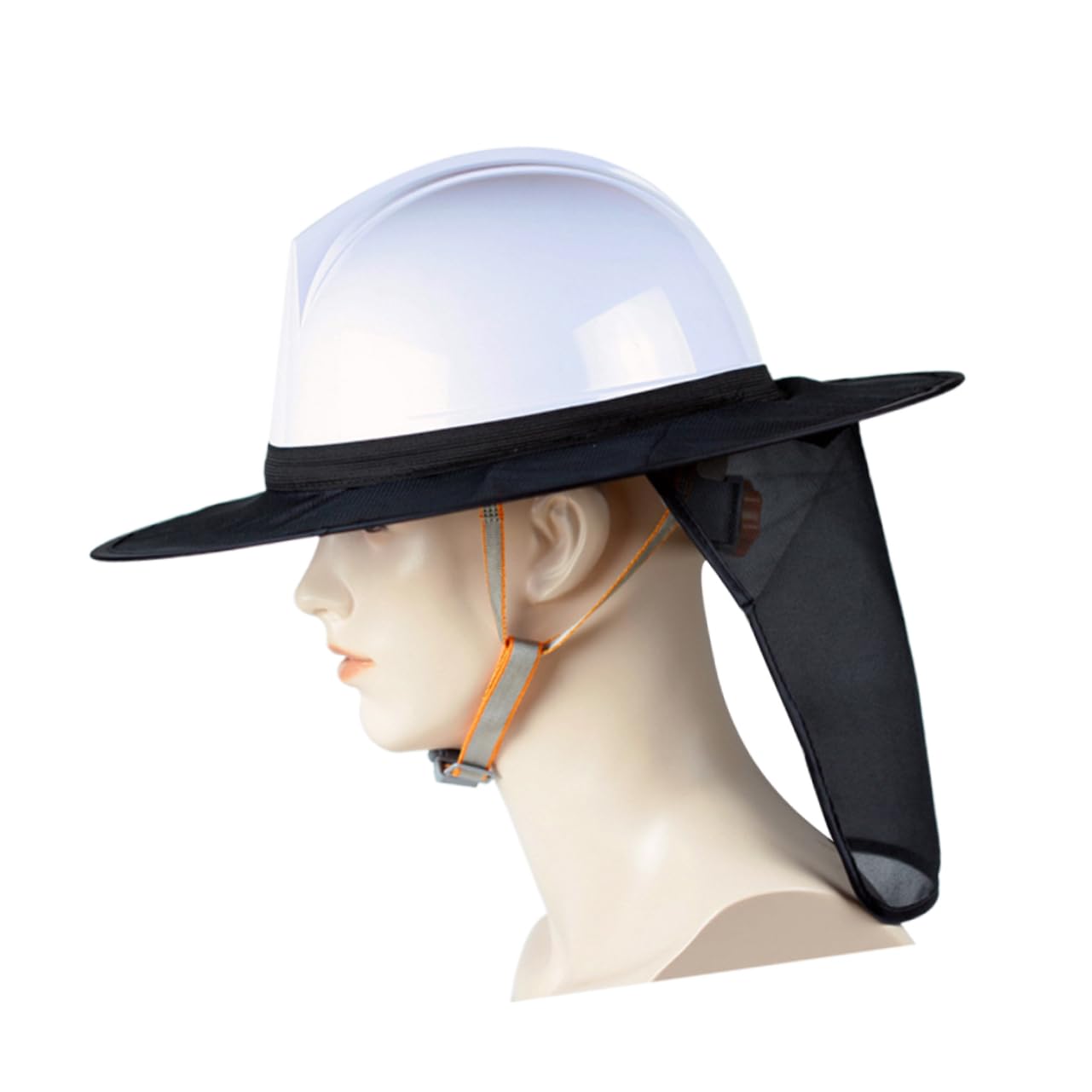 SHINEOFI 3 Stück Reflektierende Bauhelm Sonnenblende mit Atmungsaktivem Netz Nackenschutz Große Krempe Sonnenschutz für Herren Damen Outdoor Bauarbeiten Leicht Hochsichtbar Schwarz