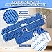 Chengu 3 Pieces Microfiber Flip Mop Refills Replacement Heads Double Sided Cleaning Pads Machine Washable Mop for Dry and Wet Kitchen Home Use