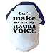 Don' t make me use My Teacher Voice due tonalità Dog gilet rosa o blu Blue Medium