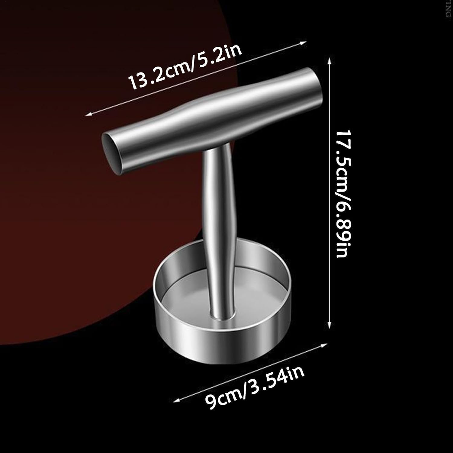 Steak Press Round Patty Mold, Stainless Steel Burger Press Patty Maker，2